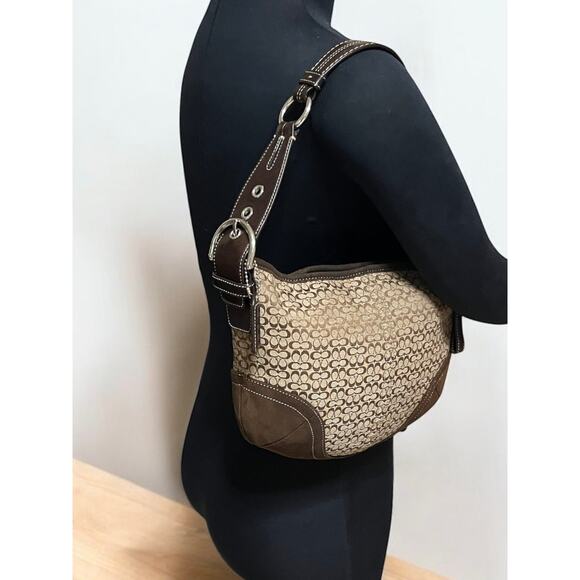 Vintage Coach 1460 Soho Mini Signature Hobo & 6319 Small Wristlet - Picture 10 of 15